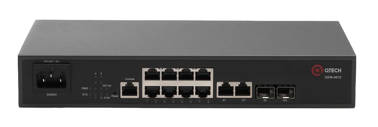 Коммутатор QTECH QSW-4610-10T-POE-AC